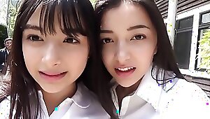 College femmes Erika & Marina sisters are wearing bathing suits for the first-ever time in magazines !