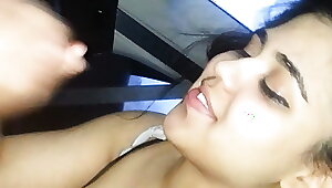 Chesty Paki teenage providing me head in the backseat of a car