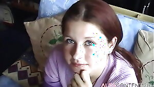 Brit nubile blows man rod and takes facial cumshot