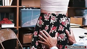 Shoplifter caught smashed in the floor