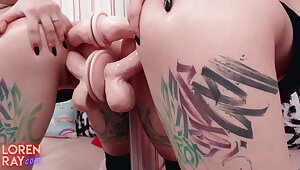 Teen yam-sized bootie dual blow-job and fuckbox Fucking - Orgasm Clos