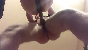 Teen spills while being nailed from behind