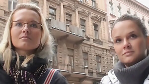 Cute czech  Alena deepthroats pink cigar for money