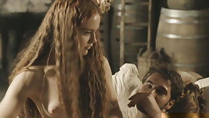 Hera Hilmar stripped to the waist in Da Vincis devils On