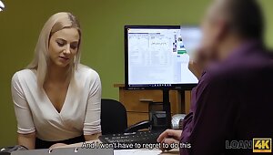 LOAN4K. Teenage coquette Nathaly Teges wants to drive car