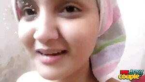 Arab wife and teen have hard sex, 18