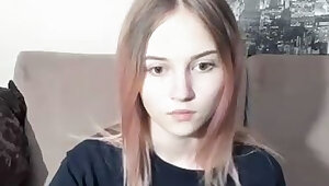 Skinny Stunning 18yo Teen Girl presents her asshole and body