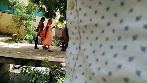 Dick flash to 3 village girls