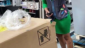 Wal-Mart Ebony Shocked by my dick print