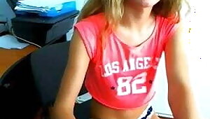 Beautiful little girl masturbate