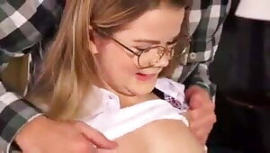 blonde teen nerd geek perfect pussy sexy