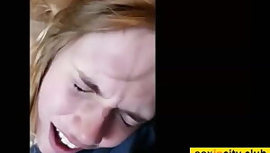 Amateur Cheating Wife Gets Gangbanged