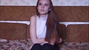 Sexy girl in homemade casting