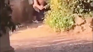 risky blowjob in public - caught - real voyeur - teen bj