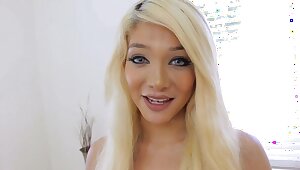Tiny Petite Little Hot Young Blonde Teen Interview Fuck POV
