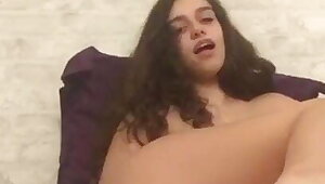 18 yrs old teen using mom's stolen vibrator