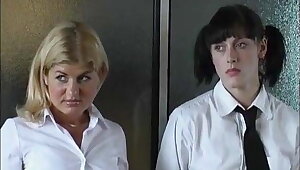 Three Schoolgirls punished