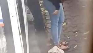 Young couple has sex on the side of the road, hot video