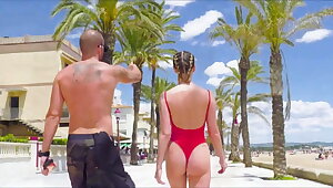 Lya Missy Public Sex At Beach