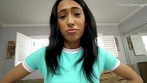 Braceface teen begs for a ride. Cum in mouth. Hot slut