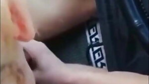 Real Uber Driver Blowjob by Naughty Schoolgirl