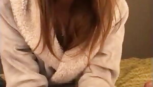 MY ROOMMATES NEW GIRLFRIEND SUCKS MY BIG DICK