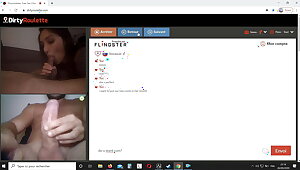 Horny couple, dirtyroulette, Omegle teen wants two cocks