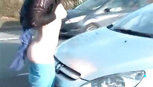 uk teen flashing in public