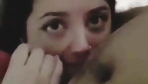 Turkish pale slut teen gives blowjob
