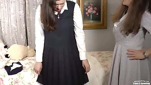 Fae spanked and diapered for having a accident in school