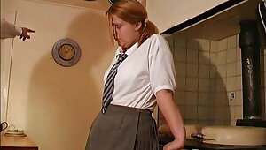 Niece spanked and caned for fighting at school