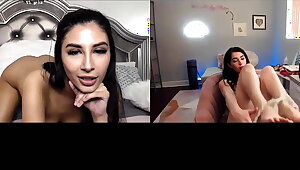 Mutual Webcam Masturbation Helps On A Young Lesbian