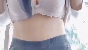 Hijabi Teen Flashing Firm Tits