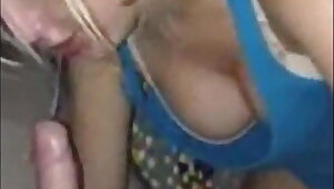 Blonde Teen Gives Blowjob