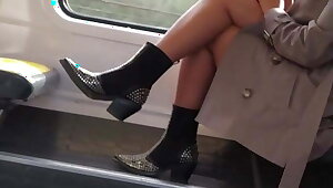 French Beurette in the train