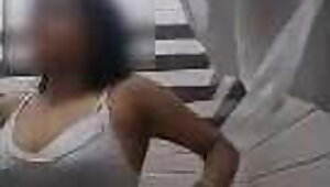 Daring girl Without Underwear in office