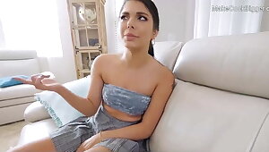 Hot latina teen gets her pussy rocked. Beautiful horny whore