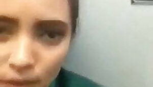 Nurse Redha does a solo at the hospital