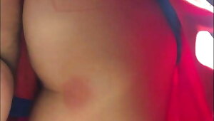 Amazing college girl upskirt, red thong