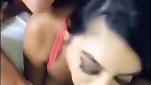 Two college babes share my dick