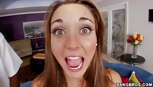 Cute teen Marry Lynn receives black rod