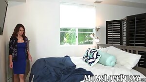 Mom told her to take her yoga pants off and lick her cunt