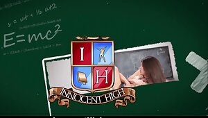 InnocentHigh - School Girl Pressured To Strip and Fuck Teacher