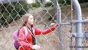 WCP CLUB Teaching White Schoolgirl a lesson