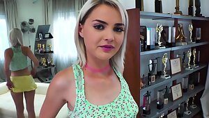 Blackmails Her Stepbrother Into Giving Her Two Creampies