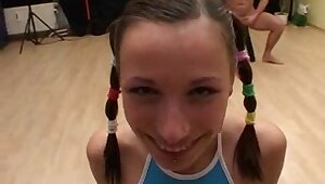 youthful legal age teenager group-fucked