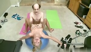 Youthful Legal Age Teenager Training Immodest Old Fella