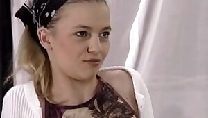 skinny schoolgirl with teacher in class