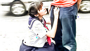 Exotic Japanese girl in Horny JAV uncensored Blowjob clip