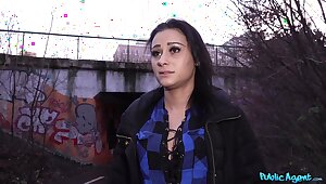 Euro babe gets random dude to fuck her in POV after paying her good money